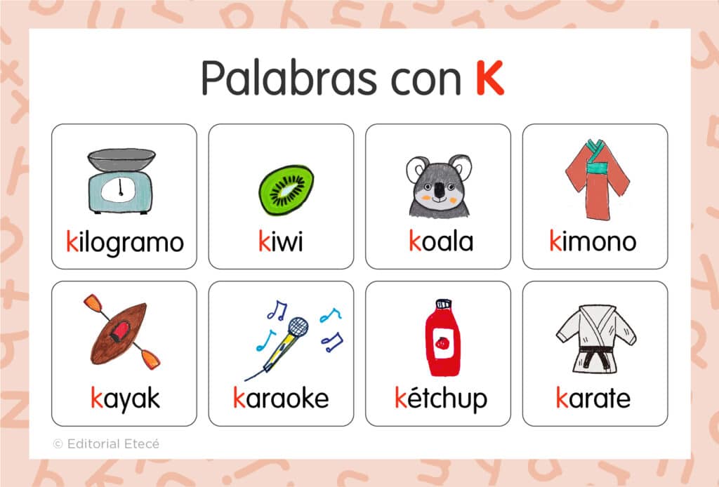 Palabras con K en español: significados, origen y ejemplos